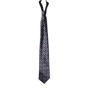 Enrico Guccini Neck Tie   Size 60" in Gray and Burgundy